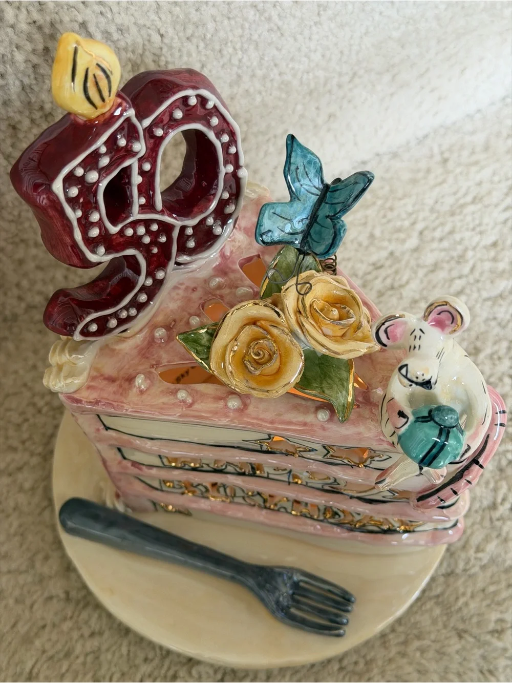 Heather Goldminc 50th Birthday Tealight Decor